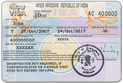 Indien Visa